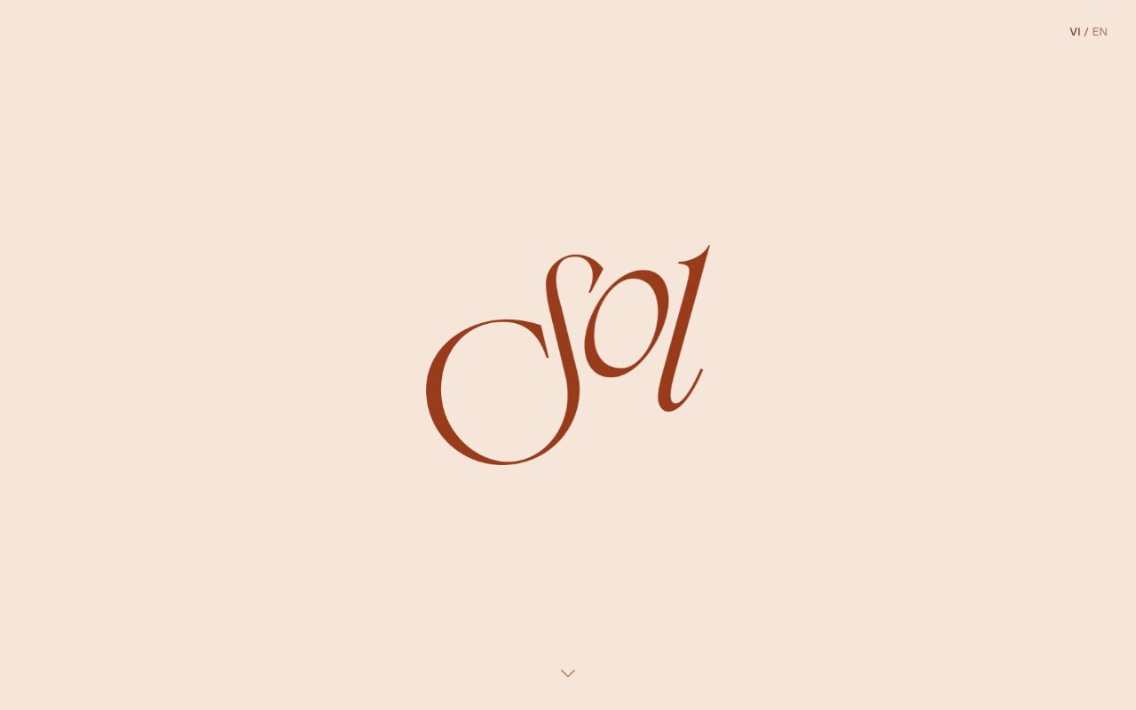 SOL Linen website homepage